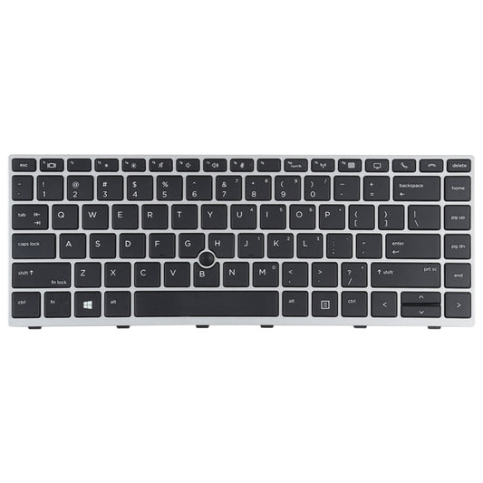 For HP Elitebook 840 G5 846 G5 745 G5 US Version Keyboard with Pointing Stick (Silver) - Replacement Keyboards by buy2fix | Online Shopping UK | buy2fix