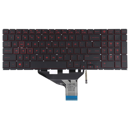 For HP OMEN 15-DC 15-DH 15T-DC 17-CB US Version Keyboard with Red Backlight - Replacement Keyboards by buy2fix | Online Shopping UK | buy2fix