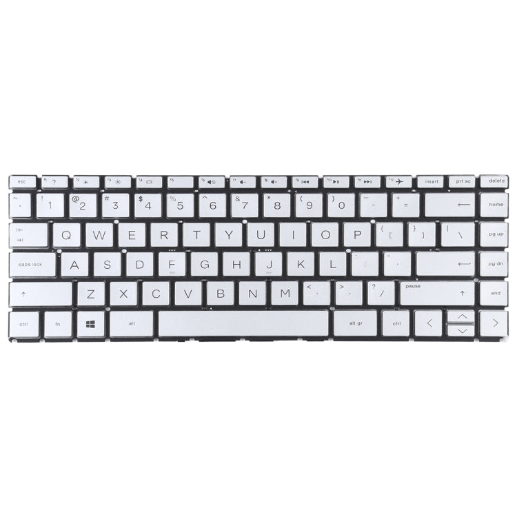 For HP Pavilion x360 14-CK 14-CD 14-CE 14-CM 14-DG US Version Keyboard (Silver) - Replacement Keyboards by buy2fix | Online Shopping UK | buy2fix