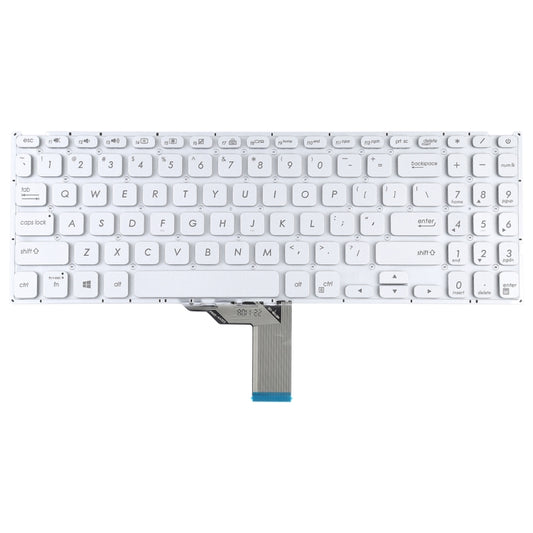 For Asus Vivobook X512 X512D X512DA X512F X512FA X512U US Version Keyboard with Backlight (Silver) - Replacement Keyboards by buy2fix | Online Shopping UK | buy2fix