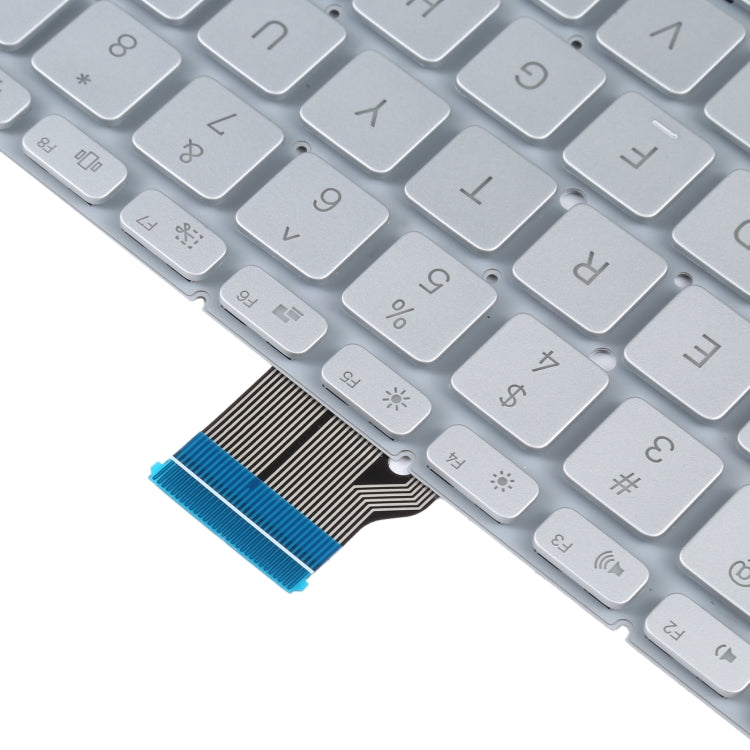 For Xiaomi Mi Notebook Air 12.5 US Version Keyboard with Backlight (Silver) - Replacement Keyboards by buy2fix | Online Shopping UK | buy2fix