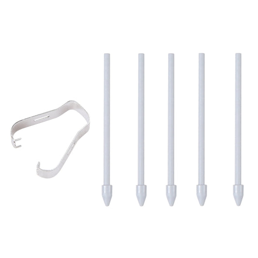 6 in 1 Universal Stylus Pen Replacement Pencil Tips For Samsung Galaxy Tab S8 / S7 / S6 / Galaxy Note20 / Note10 / S23 Ultra / S22 Ultra(Grey) by buy2fix