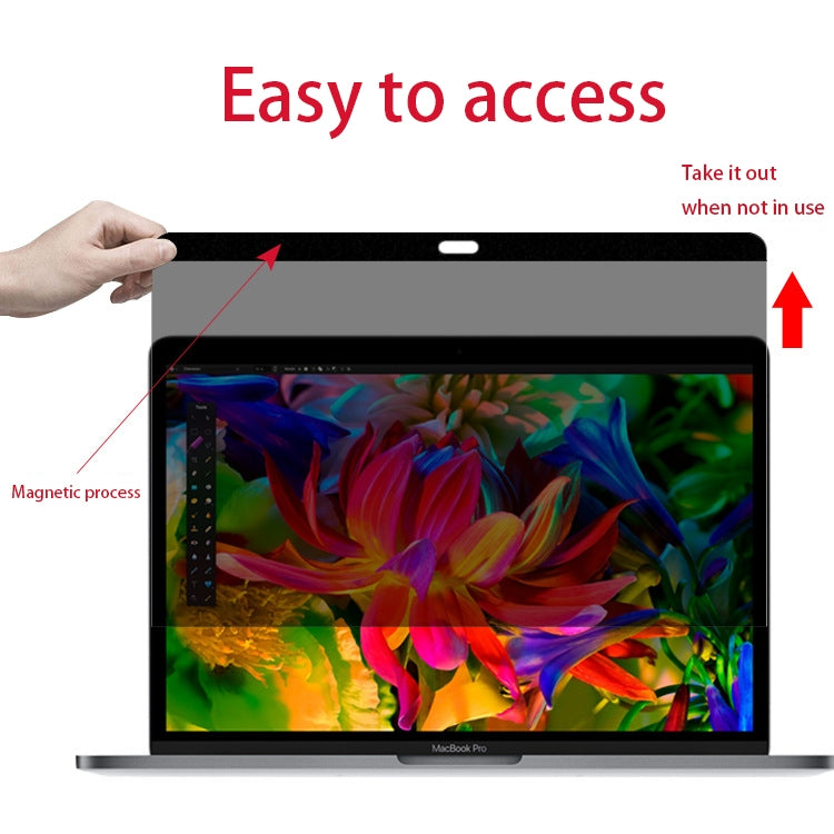 Magnetic Privacy Anti-glare PET Screen Film for MacBook Pro 15.4 inch with Touch Bar (A1707) - Screen Protectors by buy2fix | Online Shopping UK | buy2fix