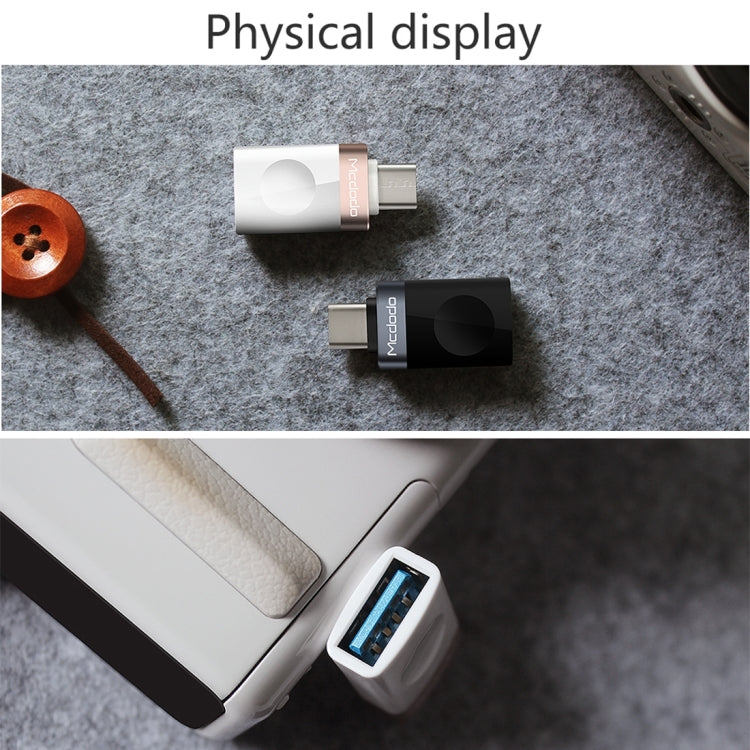 Mcdodo OT-1942 USB-C / Type-C to USB 3.0 AF Data Transmission Charging OTG Adapter(Gold) - OTG Adapter by Mcdodo | Online Shopping UK | buy2fix