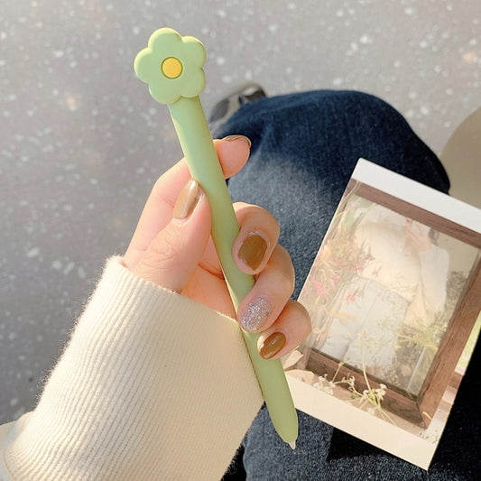 Cute Cartoon Silicone Protective Cover for Apple Pencil 2(Green) by buy2fix