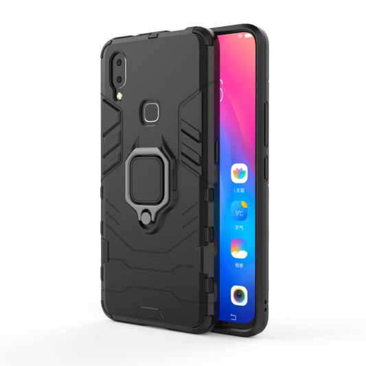 PC + TPU Shockproof Protective Case for Vivo NEX A , with Magnetic Ring Holder(Black) by buy2fix