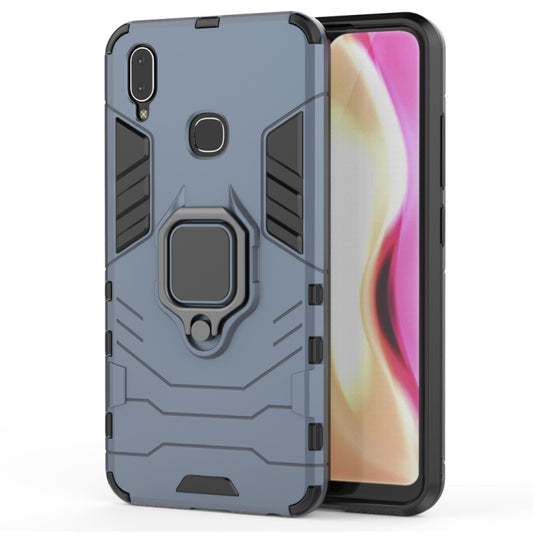 PC + TPU Shockproof Protective Case with Magnetic Ring Holder for Vivo Y95 (Navy Blue) - More Brand by buy2fix | Online Shopping UK | buy2fix