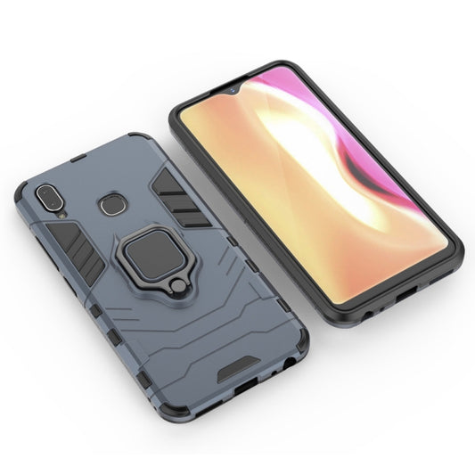 PC + TPU Shockproof Protective Case with Magnetic Ring Holder for Vivo Y95 (Navy Blue) - More Brand by buy2fix | Online Shopping UK | buy2fix
