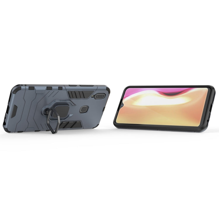 PC + TPU Shockproof Protective Case with Magnetic Ring Holder for Vivo Y95 (Navy Blue) - More Brand by buy2fix | Online Shopping UK | buy2fix