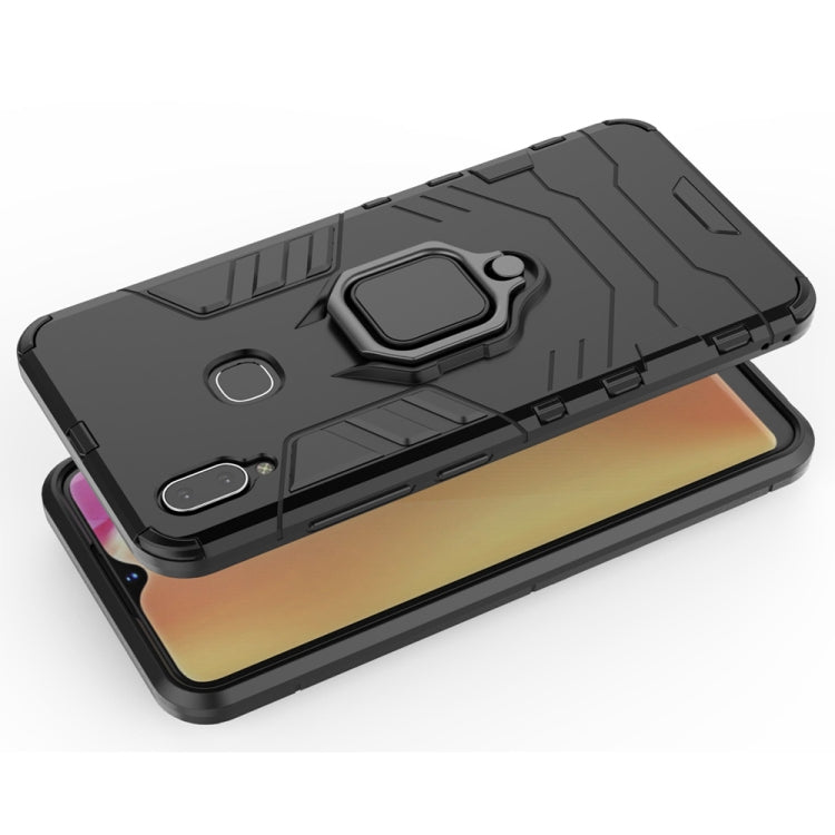 PC + TPU Shockproof Protective Case with Magnetic Ring Holder for Vivo Y95 (Navy Blue) - More Brand by buy2fix | Online Shopping UK | buy2fix