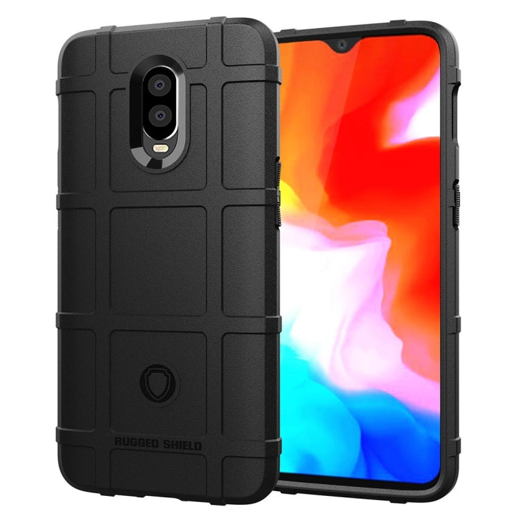 Shockproof Protector Cover Full Coverage Silicone Case for OnePlus 6T(Black) - OnePlus Cases by buy2fix | Online Shopping UK | buy2fix