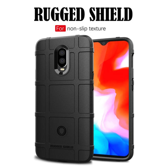 Shockproof Protector Cover Full Coverage Silicone Case for OnePlus 6T(Black) by buy2fix