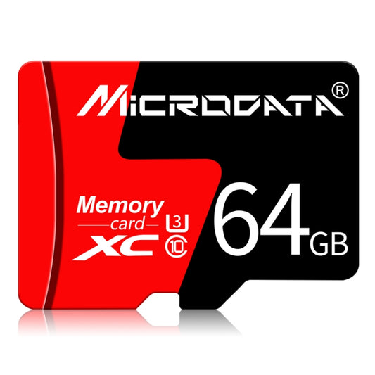 MICRODATA 64GB U3 Red and Black TF(Micro SD) Memory Card - Micro SD Card by MiCRODATA | Online Shopping UK | buy2fix