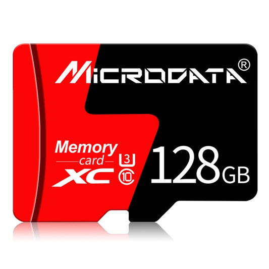 MICRODATA 128GB U3 Red and Black TF(Micro SD) Memory Card - Micro SD Card by MiCRODATA | Online Shopping UK | buy2fix