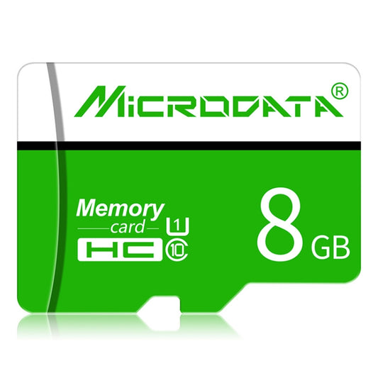 MICRODATA 8GB U1 Green and White TF(Micro SD) Memory Card - Micro SD Card by MiCRODATA | Online Shopping UK | buy2fix