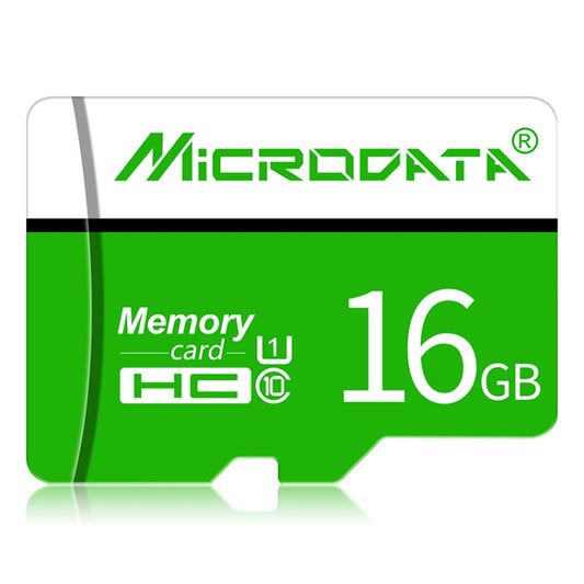 MICRODATA 16GB U1 Green and White TF(Micro SD) Memory Card - Micro SD Card by MiCRODATA | Online Shopping UK | buy2fix