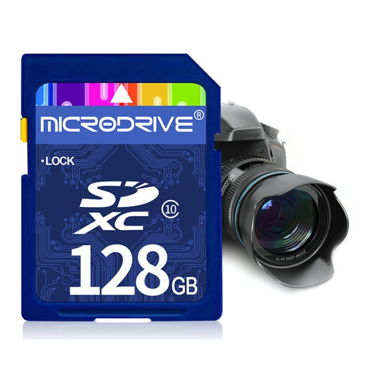 Microdrive 128GB High Speed Class 10 SD Memory Card for All Digital Devices with SD Card Slot - SD Card by buy2fix | Online Shopping UK | buy2fix