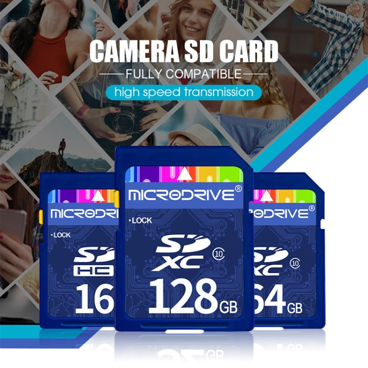 Microdrive 128GB High Speed Class 10 SD Memory Card for All Digital Devices with SD Card Slot - SD Card by buy2fix | Online Shopping UK | buy2fix