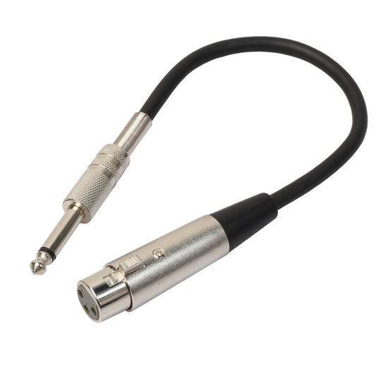 30cm XLR 3-Pin Female to 1/4 inch (6.35mm) Male Plug Stereo TRS Microphone Audio Cord Cable - Microphone Audio Cable & Connector by buy2fix | Online Shopping UK | buy2fix