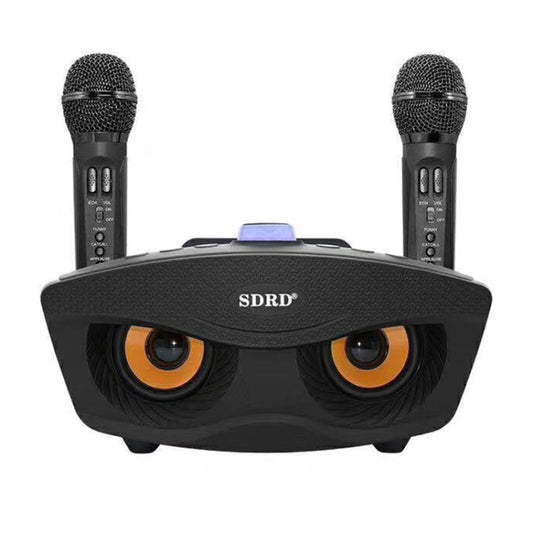 SD-306 2 in 1 Family KTV Portable Wireless Live Dual Microphone + Bluetooth Speaker(Black) - Microphone by buy2fix | Online Shopping UK | buy2fix