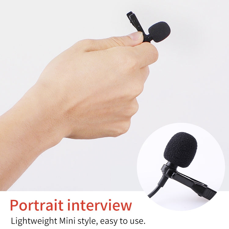 YICHUANG YC-LM10II 8 Pin Port Intelligent Noise Reduction Condenser Lavalier Microphone, Cable Length: 1.5m - Microphone by YICHUANG | Online Shopping UK | buy2fix