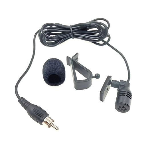 ZJ015MR RCA Lotus Plug Car Navigation DVD External Paste Microphone, Length: 3m by buy2fix