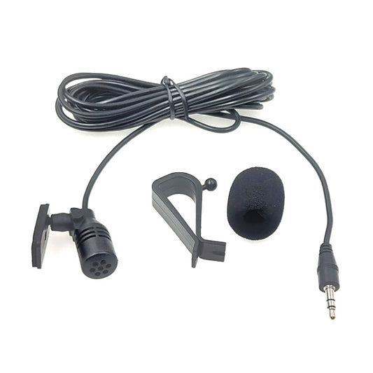 ZJ015MR Stereo 3.5mm Straight Plug Car Navigation DVD External Paste Microphone, Length: 3m by buy2fix