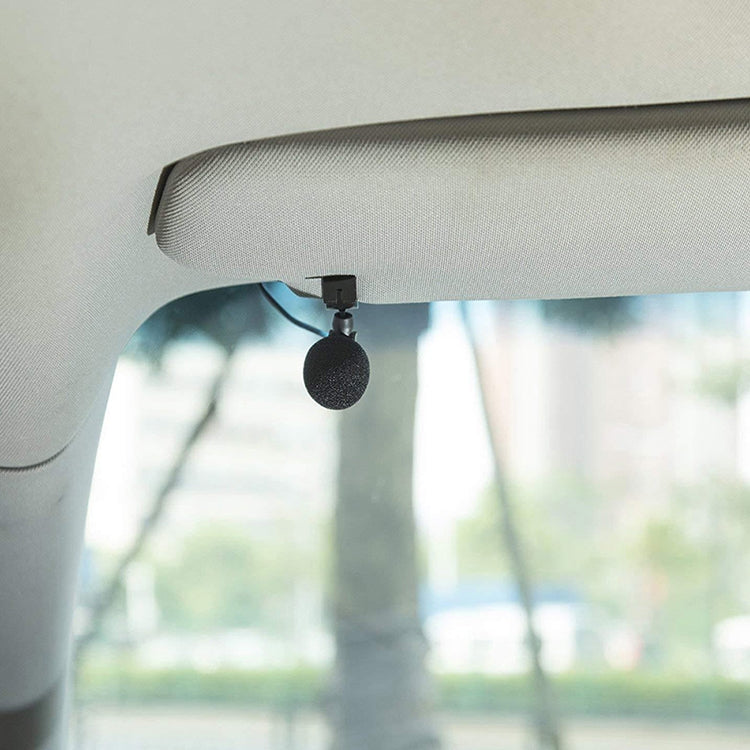 ZJ015MR Stereo 3.5mm Straight Plug Car Navigation DVD External Paste Microphone, Length: 3m by buy2fix