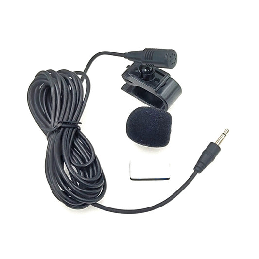 ZJ025MR Stick-on Clip-on Lavalier 2.5mm Jack Mono Microphone for Car GPS / Bluetooth Enabled Audio DVD External Mic, Cable Length: 3m by buy2fix