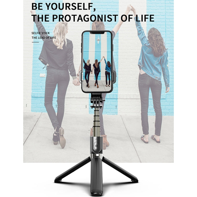L03 Aluminum Alloy Foldable Bluetooth Tripod Selfie Stick (Black) - Selfie Sticks by buy2fix | Online Shopping UK | buy2fix