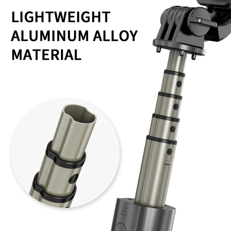 L03 Aluminum Alloy Foldable Bluetooth Tripod Selfie Stick (Black) - Selfie Sticks by buy2fix | Online Shopping UK | buy2fix