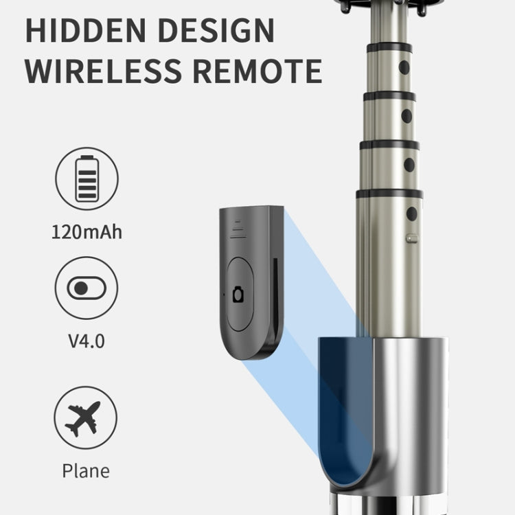 L03 Aluminum Alloy Foldable Bluetooth Tripod Selfie Stick (Black) - Selfie Sticks by buy2fix | Online Shopping UK | buy2fix