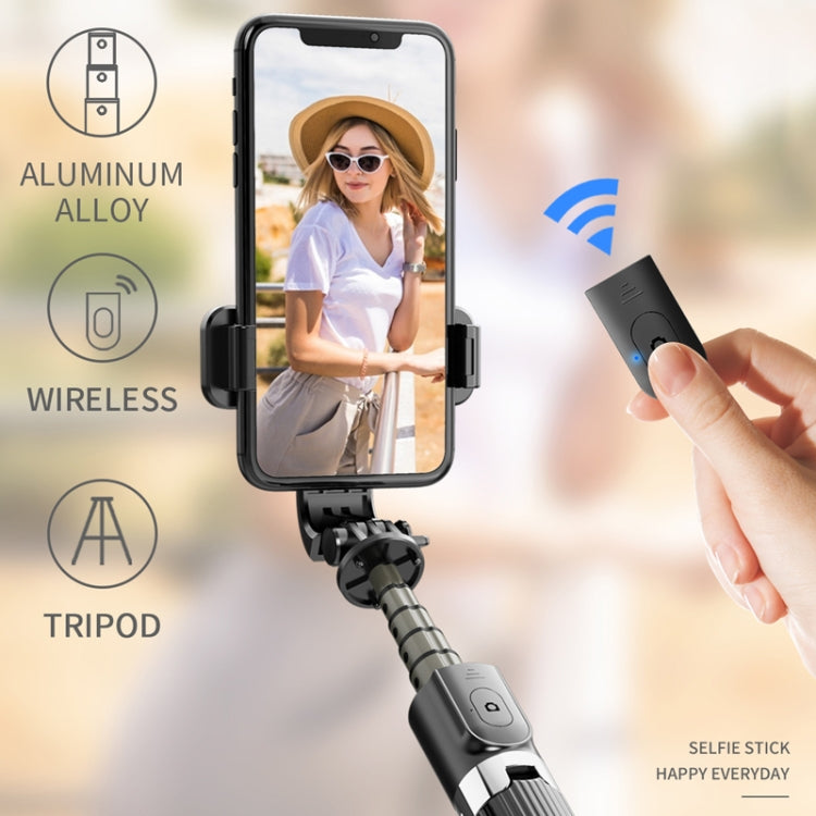 L03 Aluminum Alloy Foldable Bluetooth Tripod Selfie Stick (Black) - Selfie Sticks by buy2fix | Online Shopping UK | buy2fix