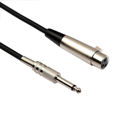 3m XLR 3-Pin Female to 1/4 inch (6.35mm) Mono Shielded Microphone Mic Cable - Microphone Audio Cable & Connector by buy2fix | Online Shopping UK | buy2fix
