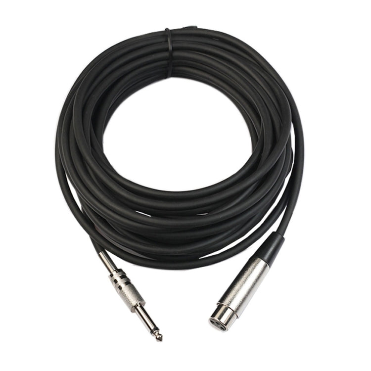 3m XLR 3-Pin Female to 1/4 inch (6.35mm) Mono Shielded Microphone Mic Cable - Microphone Audio Cable & Connector by buy2fix | Online Shopping UK | buy2fix