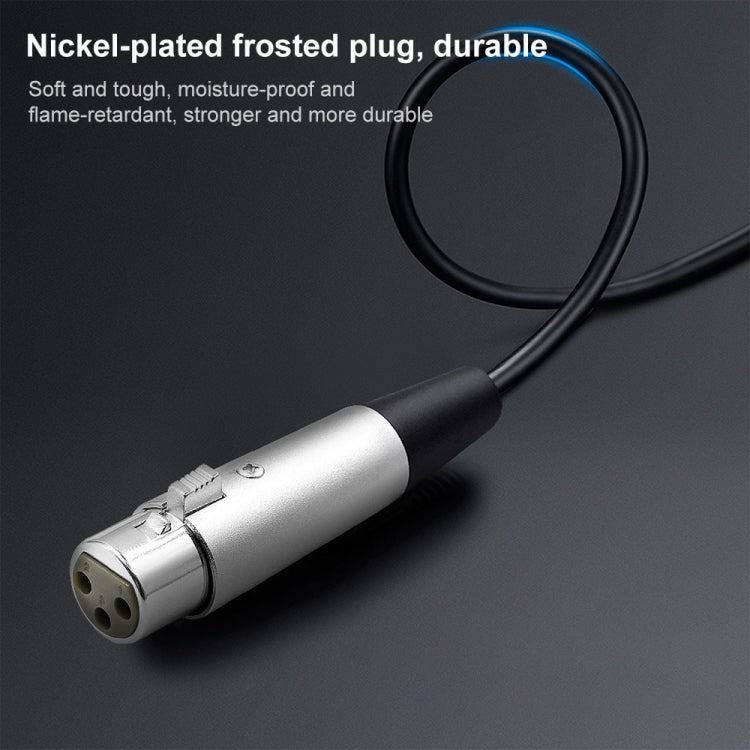 3m XLR 3-Pin Female to 1/4 inch (6.35mm) Mono Shielded Microphone Mic Cable - Microphone Audio Cable & Connector by buy2fix | Online Shopping UK | buy2fix
