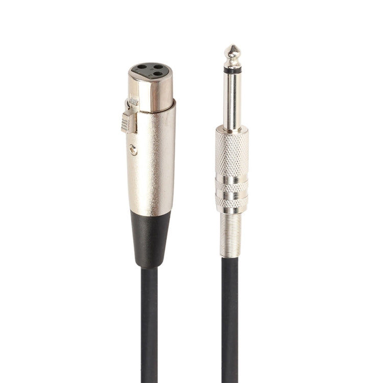 3m XLR 3-Pin Female to 1/4 inch (6.35mm) Mono Shielded Microphone Mic Cable - Microphone Audio Cable & Connector by buy2fix | Online Shopping UK | buy2fix