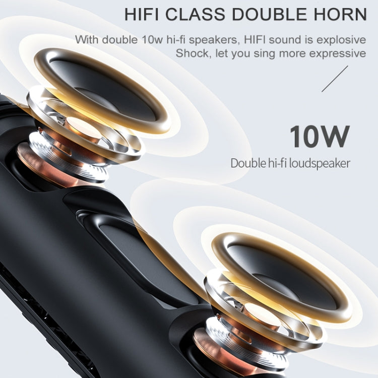 K1 Bluetooth 4.2 Karaoke Live Stereo Sound Wireless Bluetooth Microphone (Gold) - Microphone by buy2fix | Online Shopping UK | buy2fix