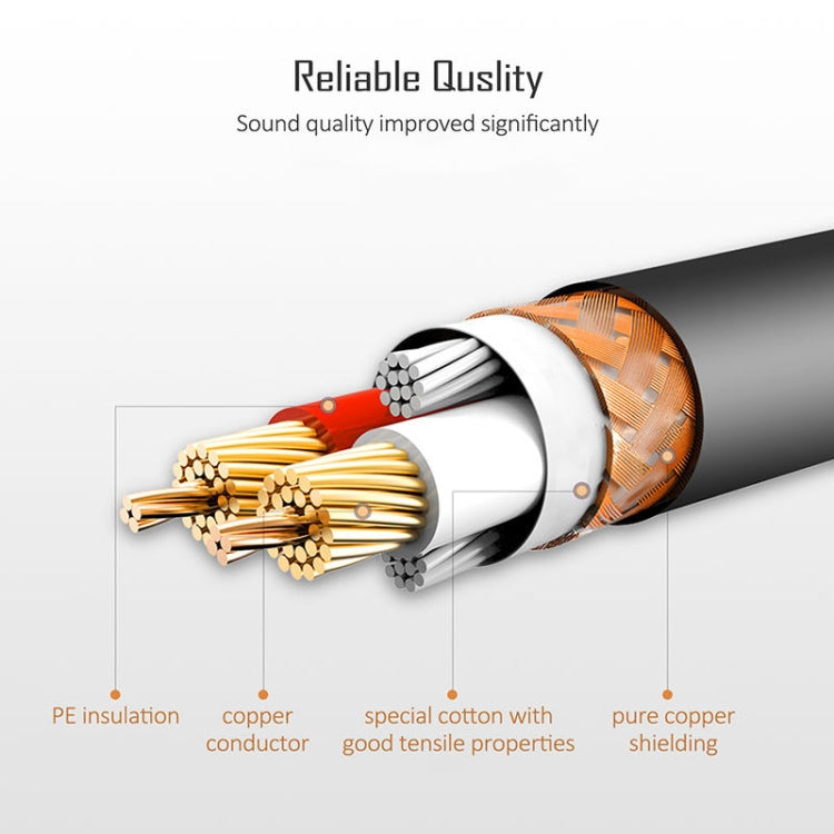 1.8m 3-Pin XLR Male to XLR Female MIC Shielded Cable Microphone Audio Cord - Microphone Audio Cable & Connector by buy2fix | Online Shopping UK | buy2fix