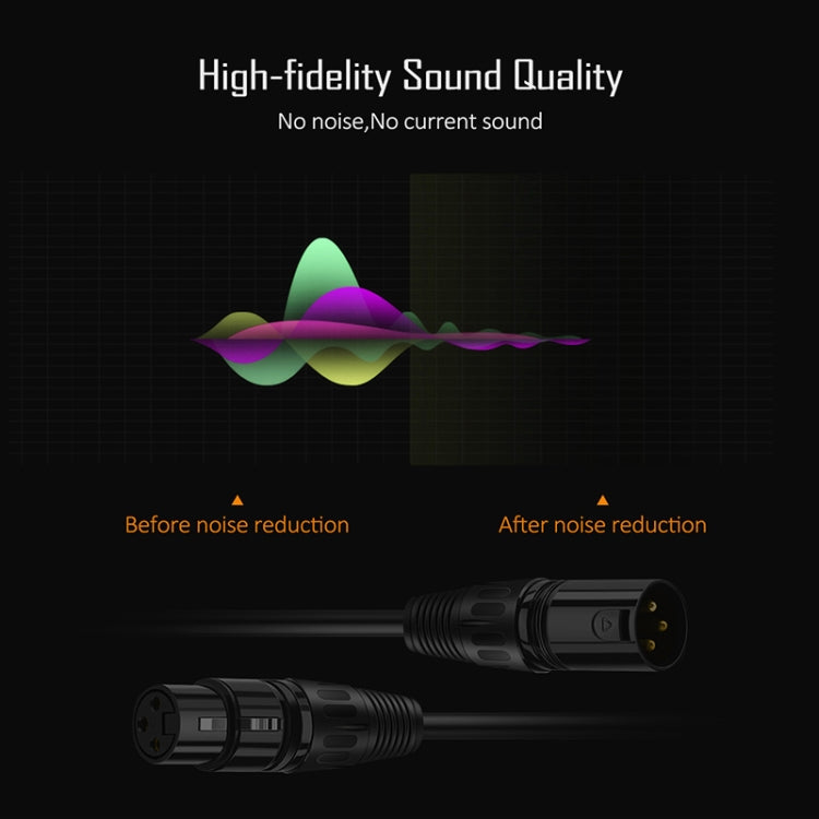 1.8m 3-Pin XLR Male to XLR Female MIC Shielded Cable Microphone Audio Cord - Microphone Audio Cable & Connector by buy2fix | Online Shopping UK | buy2fix