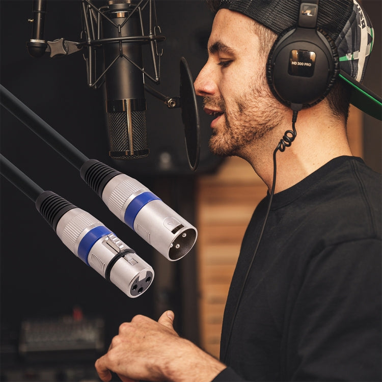 1m 3-Pin XLR Male to XLR Female MIC Shielded Cable Microphone Audio Cord by buy2fix