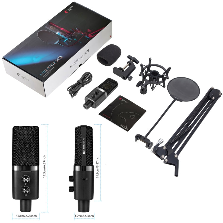 Yanmai X3 USB Recording Microphone Kit - Microphone by Yanmai | Online Shopping UK | buy2fix