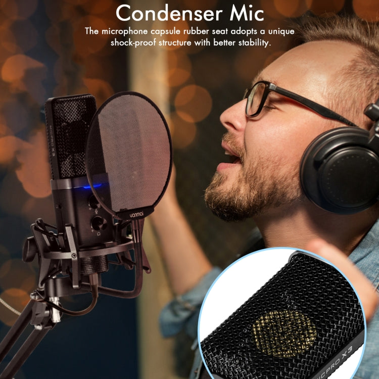 Yanmai X3 USB Recording Microphone Kit - Microphone by Yanmai | Online Shopping UK | buy2fix