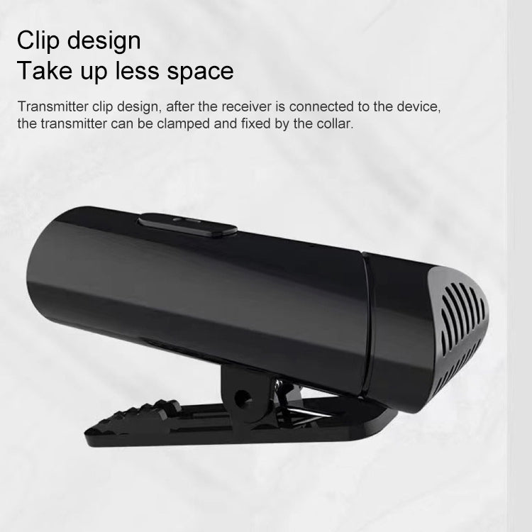 MY-M6 8 Pin Port Portable Smart Noise Reduction 2.4GHz Wireless Microphone with Clip - Microphone by buy2fix | Online Shopping UK | buy2fix