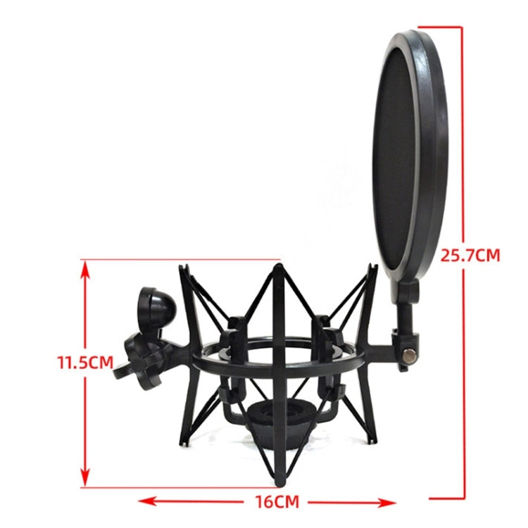 SH-101 Live Microphone ABS Shockproof Bracket (Black) - Stand by buy2fix | Online Shopping UK | buy2fix
