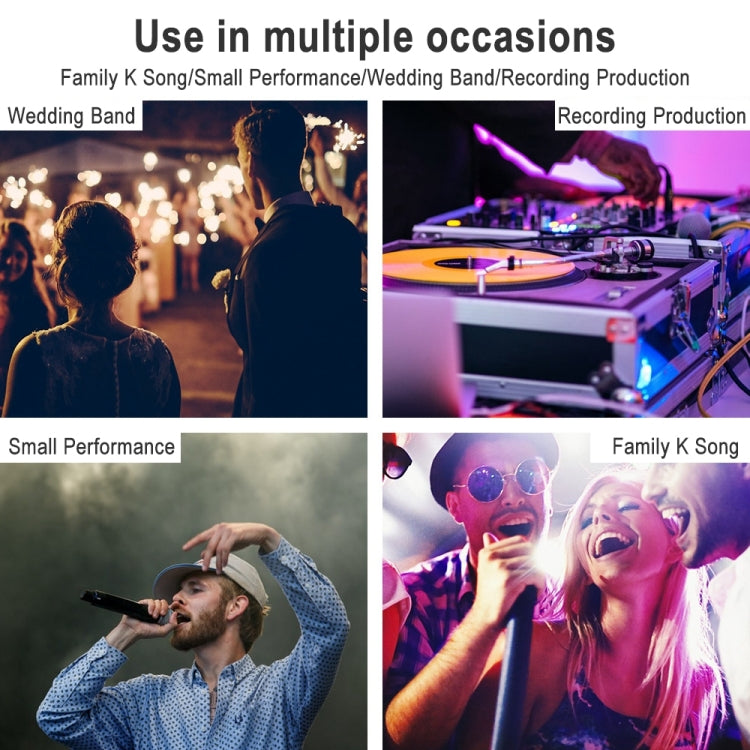 BMG-06D 6-channel Live Mixer Mobile Phone Bluetooth Sound Card Digital 16DSP Reverb Effect, EU Plug(White) - Live Sound Effects Processors by buy2fix | Online Shopping UK | buy2fix