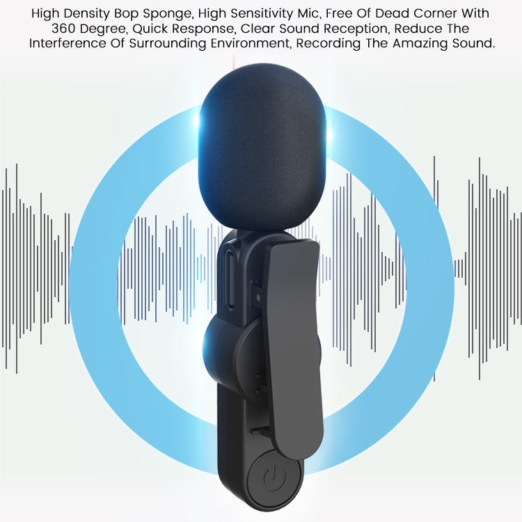 EP033T USB-C / Type-C Interface Lavalier Wireless Radio Microphone - Microphone by buy2fix | Online Shopping UK | buy2fix