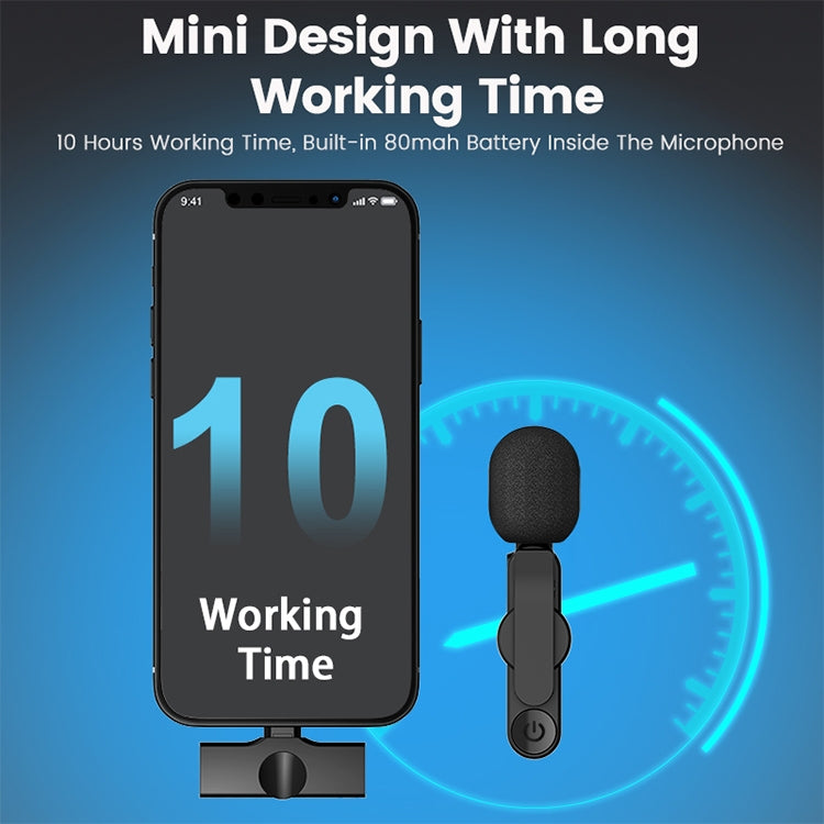 EP033T USB-C / Type-C Interface Lavalier Wireless Radio Microphone - Microphone by buy2fix | Online Shopping UK | buy2fix