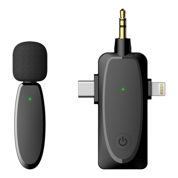AP003 Mini Smart Noise Reduction Wireless Lavalier Microphone(Black) - Microphone by buy2fix | Online Shopping UK | buy2fix