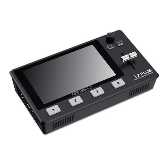 FEELWORLD L2 Plus Multi-camera Video Mixer Switcher with 5.5 inch Screen(US Plug) by FEELWORLD
